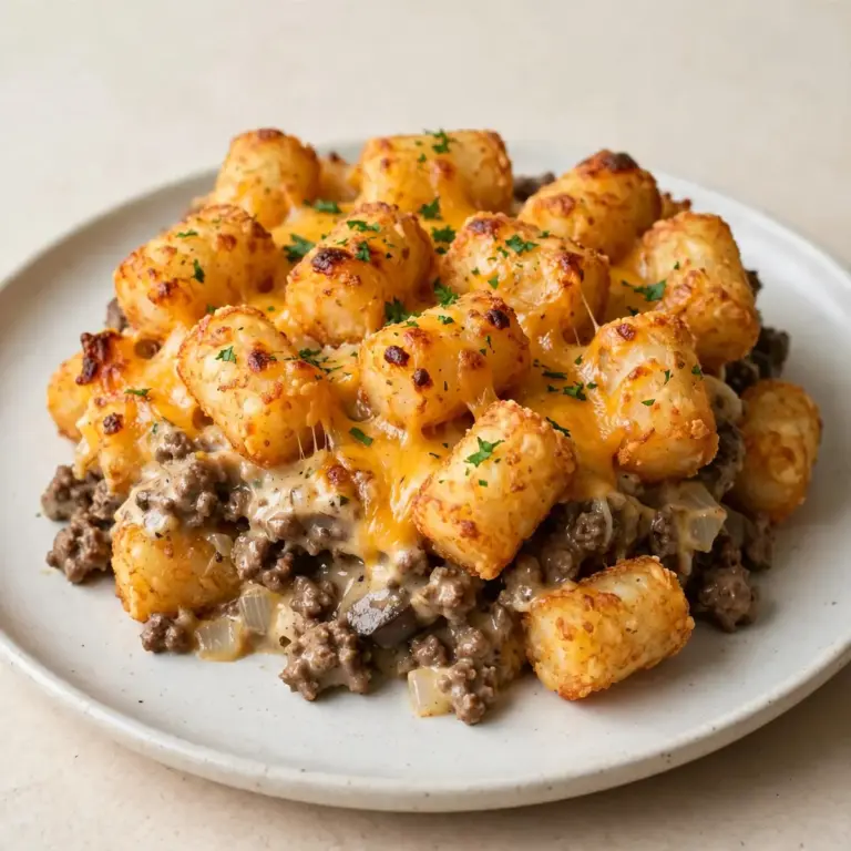 Bechamel-Tater-Tot-Auflauf als Budget-Mahlzeit