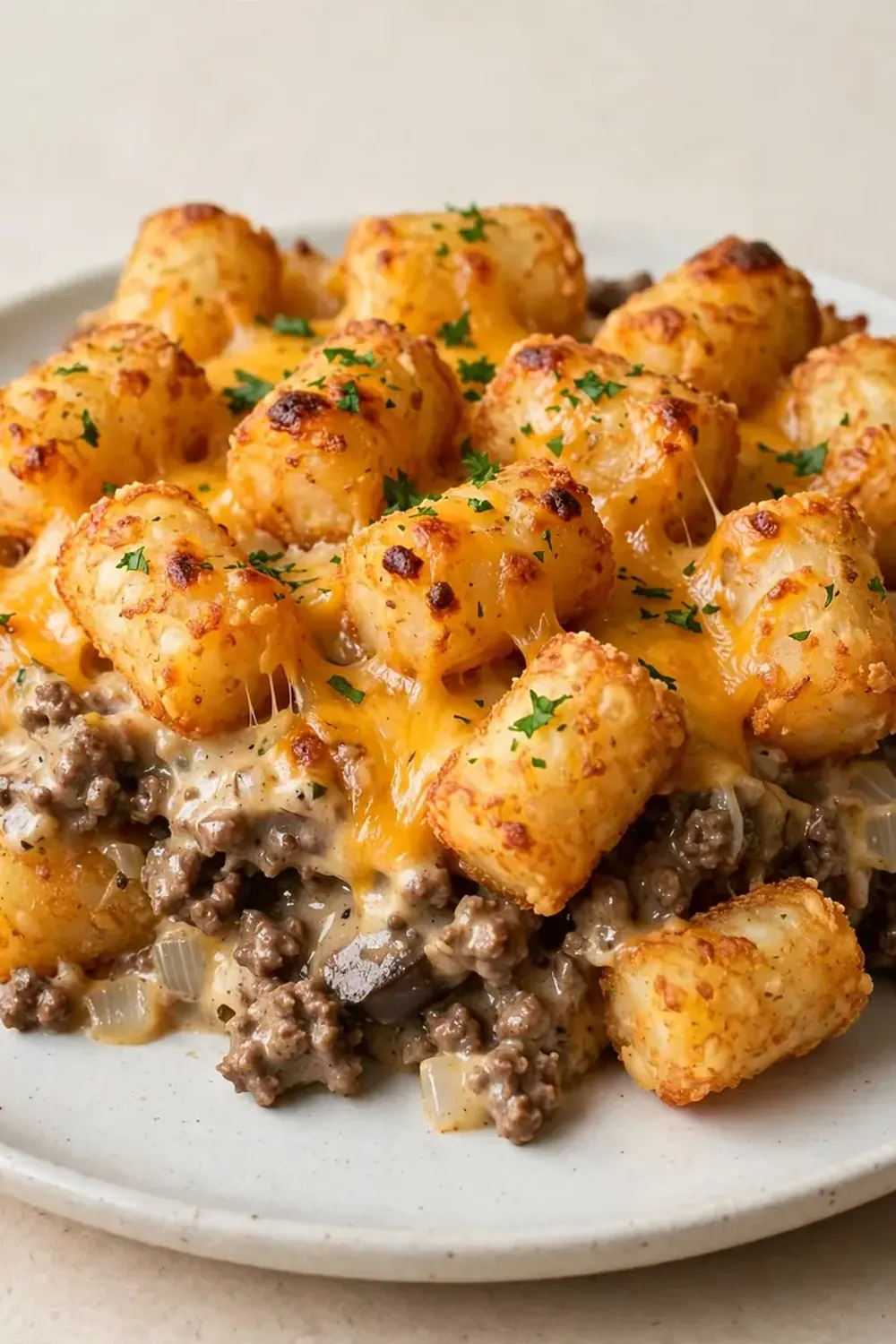 Busy Night Tater Tot Casserole (with Ground Beef)