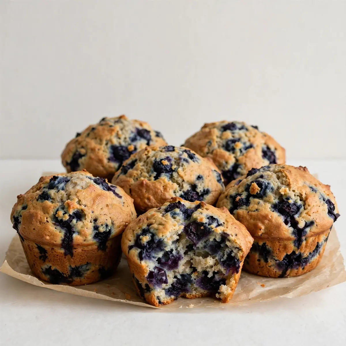 Blaubeer-Muffins ohne Zucker – fluffig & fruchtig