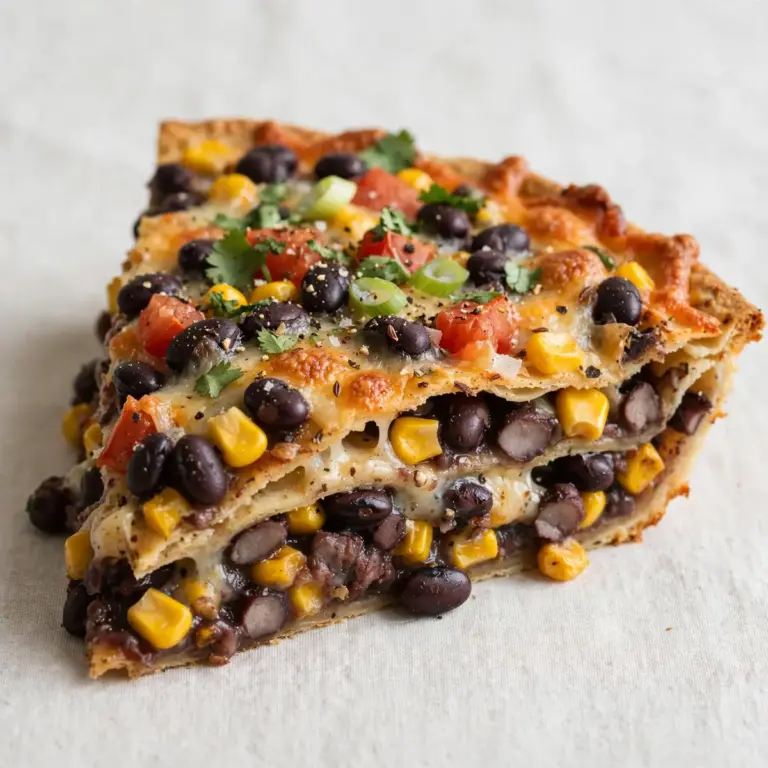 Budget Batch Cooking: Schwarze-Bohnen-Mais-Tortilla-Pie