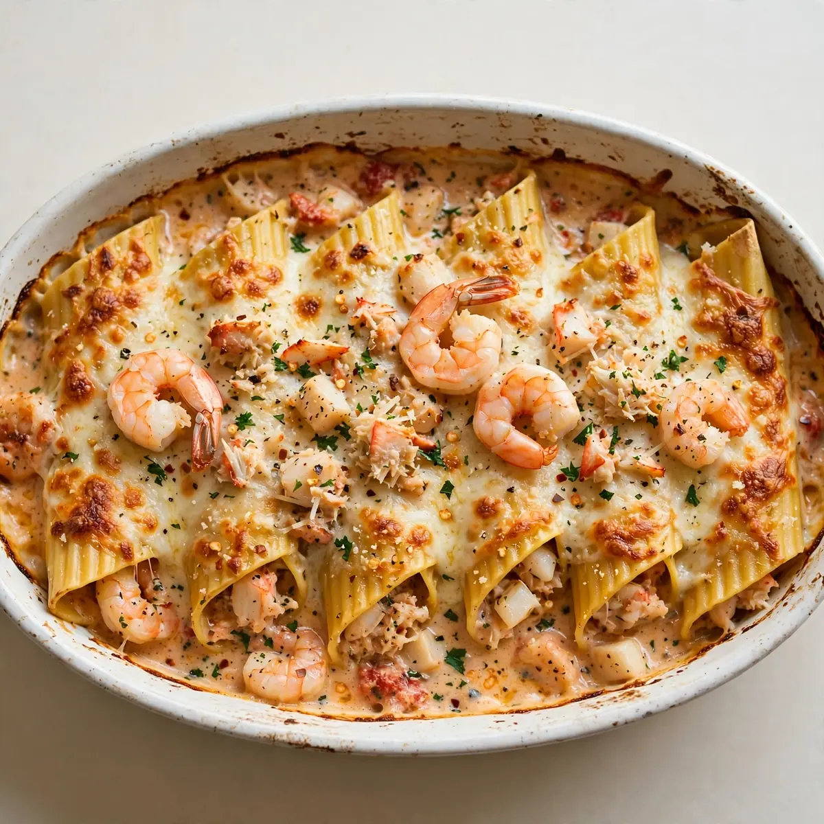 Budget Batch Gebackene Meeresfrüchte-Manicotti