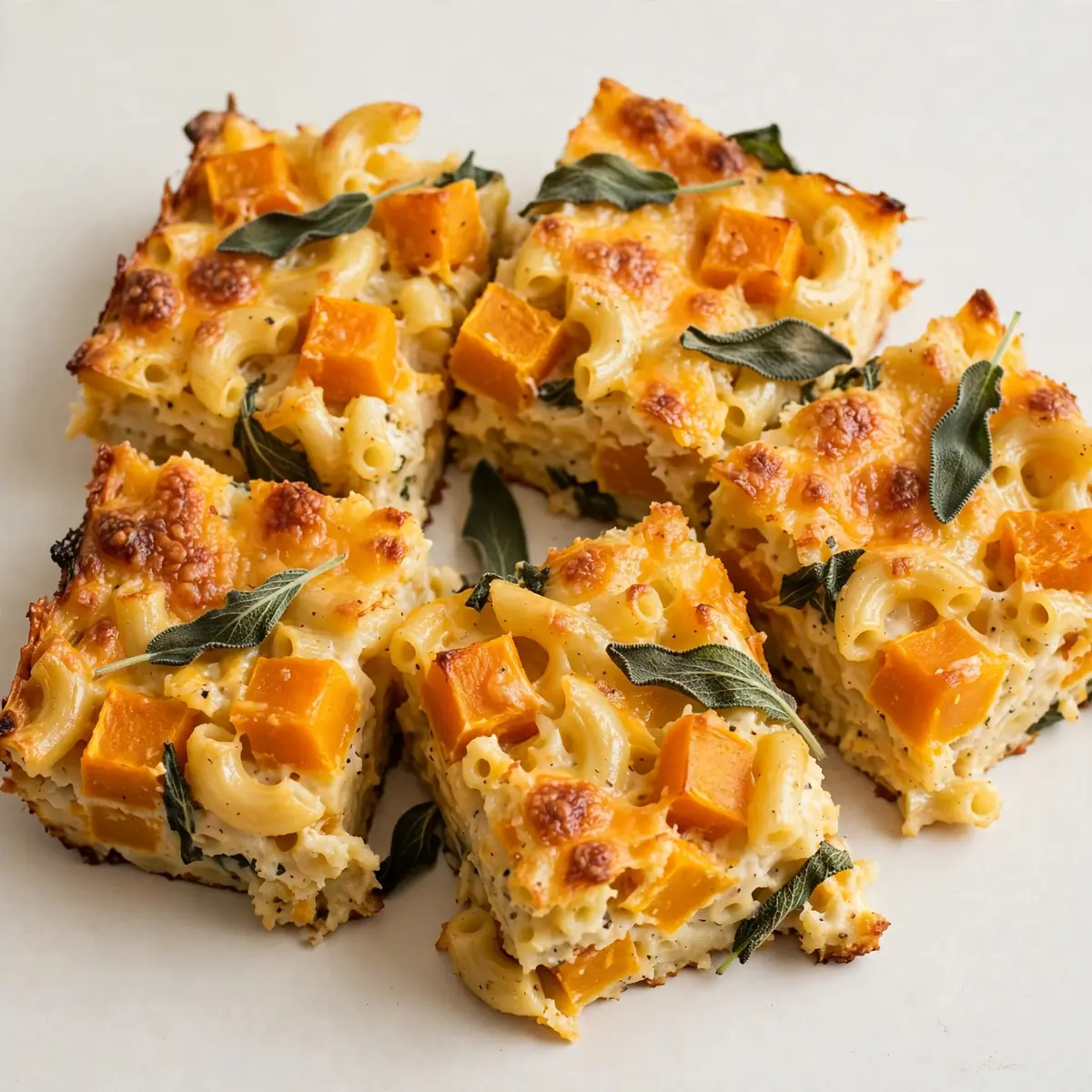 Budget Butternut-Kürbis-Salbei-Macaroni-Bake zum Meal Prep