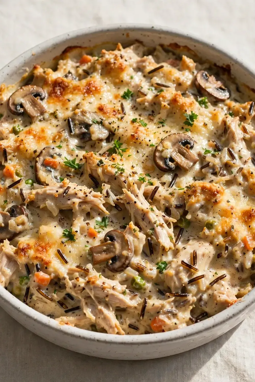 Creamy Chicken and Wild Rice Casserole