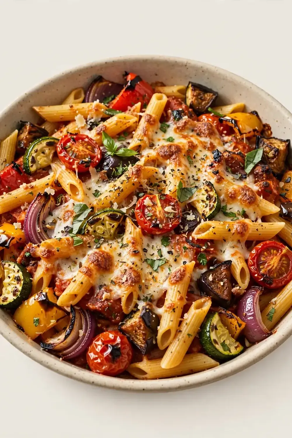 Baked Penne with Roasted Vegetables