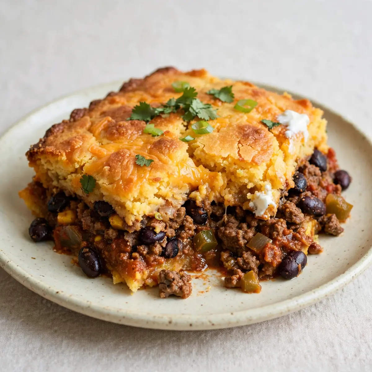 Budget-Friendly Rindfleisch-Black-Bean-Tamale Pie Meal Prep