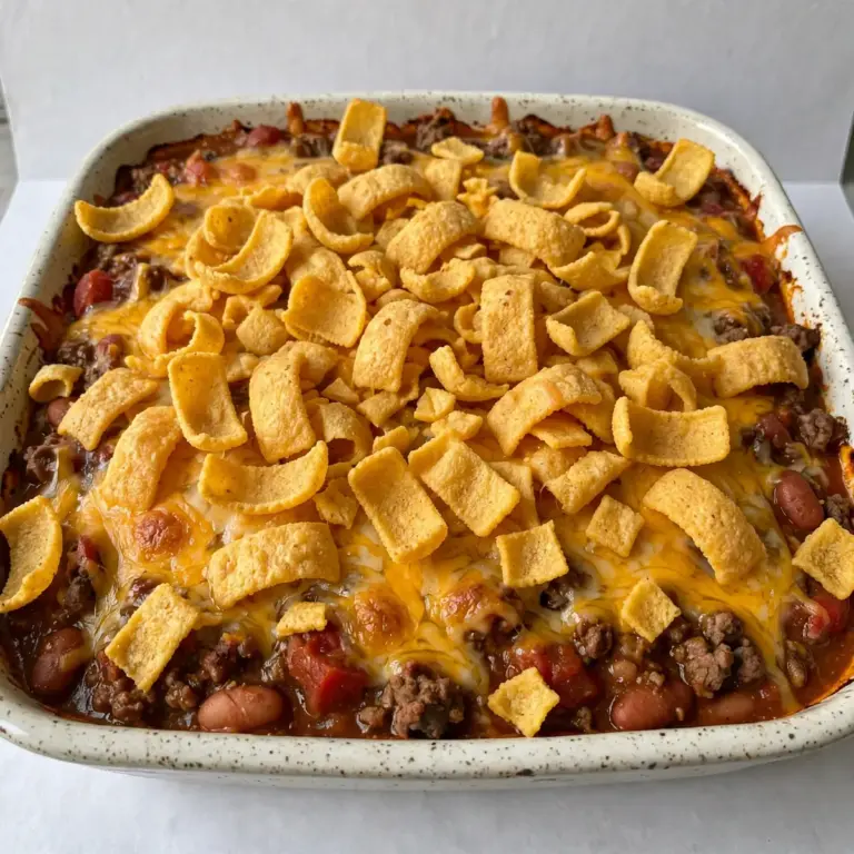 Budget Frito Pie Auflauf für die Meal Prep Woche