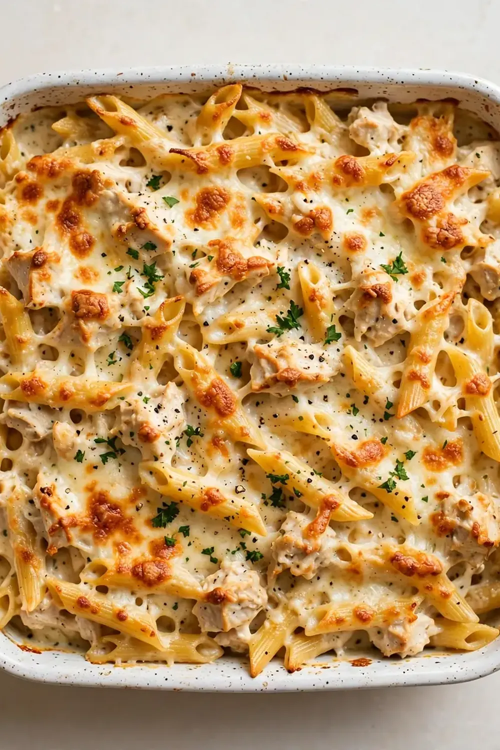 Chicken Alfredo Pasta Bake