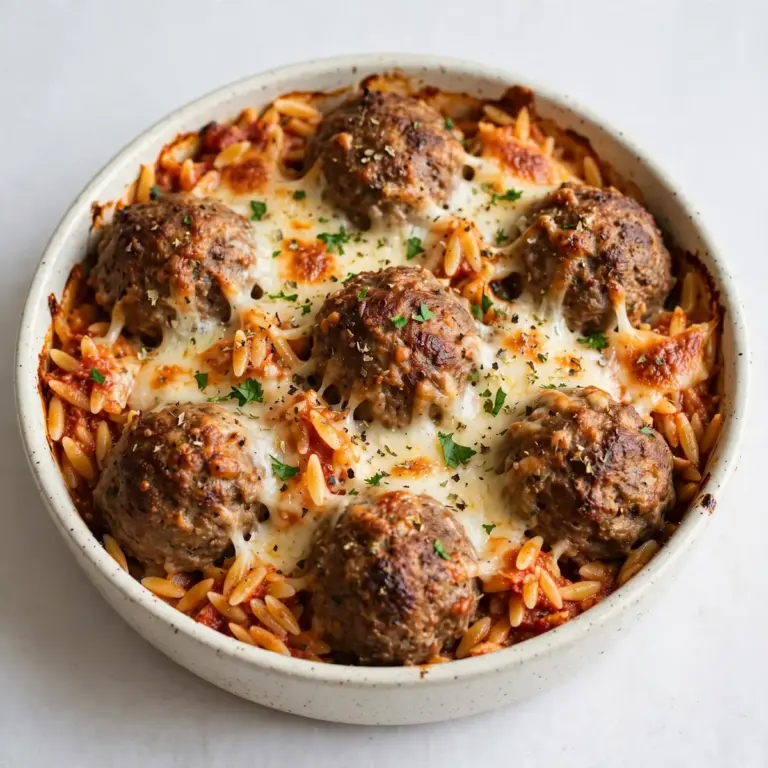 Budget Hackbällchen-Orzo-Auflauf Für Die Meal Prep Woche