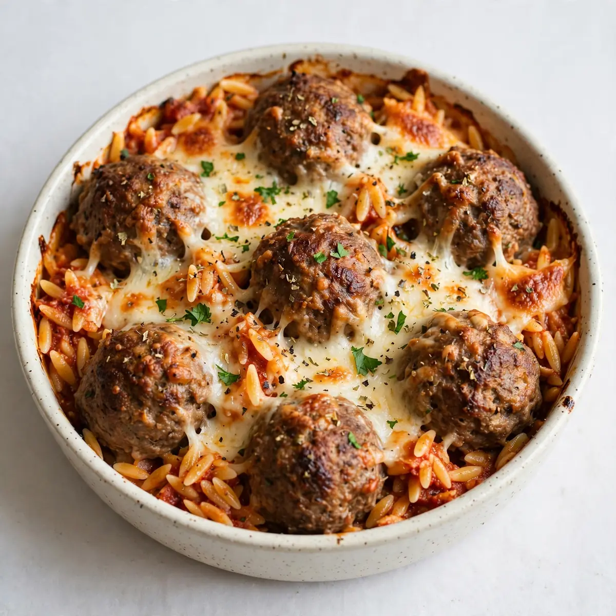 Budget Hackbällchen-Orzo-Auflauf Für Die Meal Prep Woche