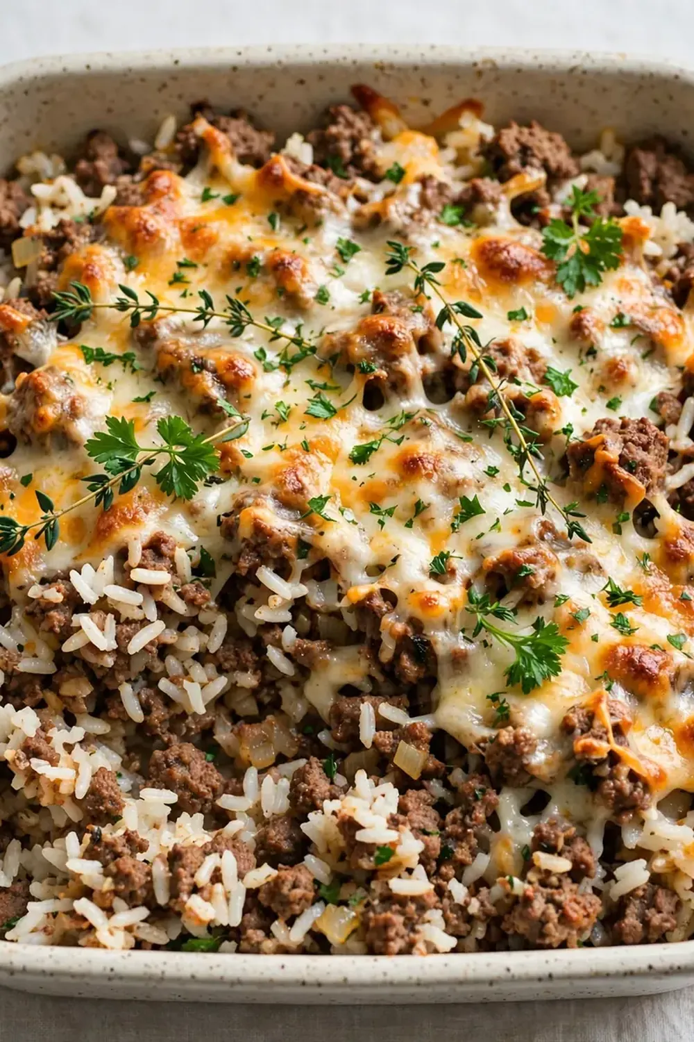Simple Ground Beef and Rice Casserole