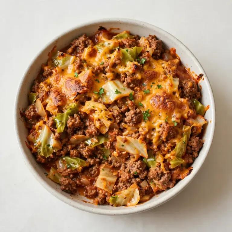Budget Kohl-Hackfleisch-Auflauf für Meal Prep