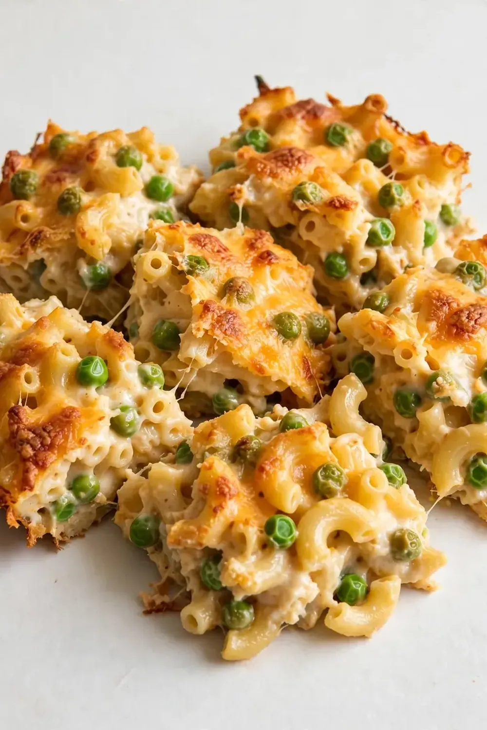 Macaroni and Cheese Casserole with Peas