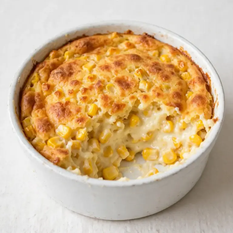Budget-Mahlzeit Wohliger Maispudding-Auflauf für 4 Portionen