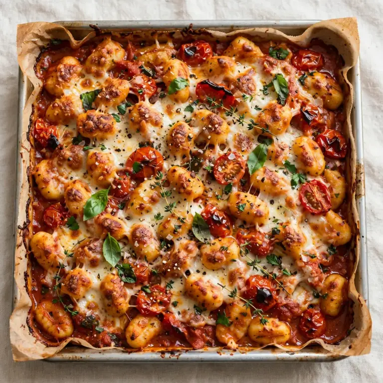 Budget Meal Prep Blech-Gnocchi-Auflauf
