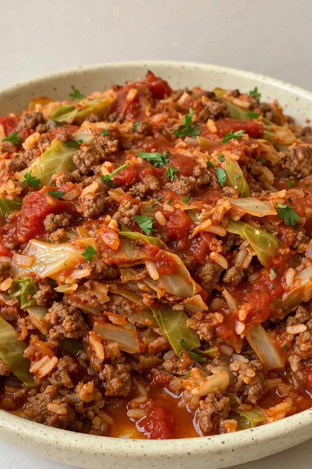 Unstuffed Cabbage Roll Casserole