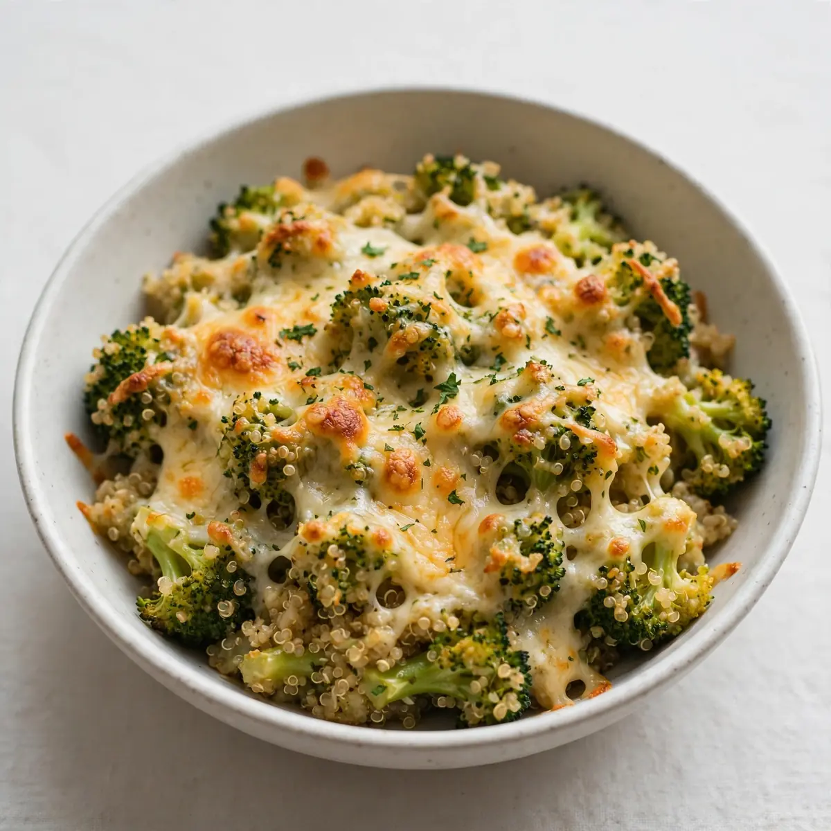 Budget Meal Prep: Käse-Brokkoli-Quinoa-Auflauf