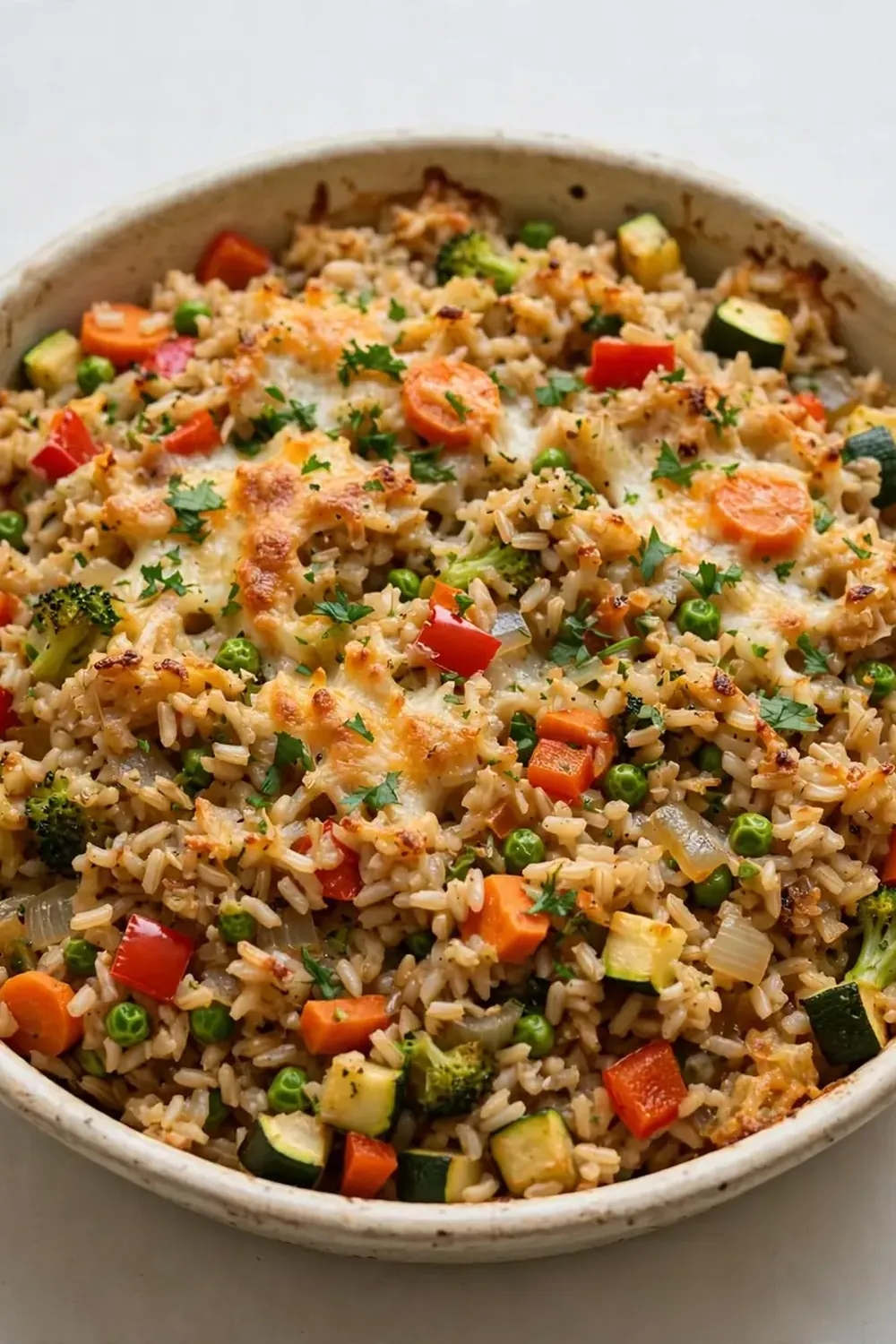 Veggie-Packed Brown Rice Casserole