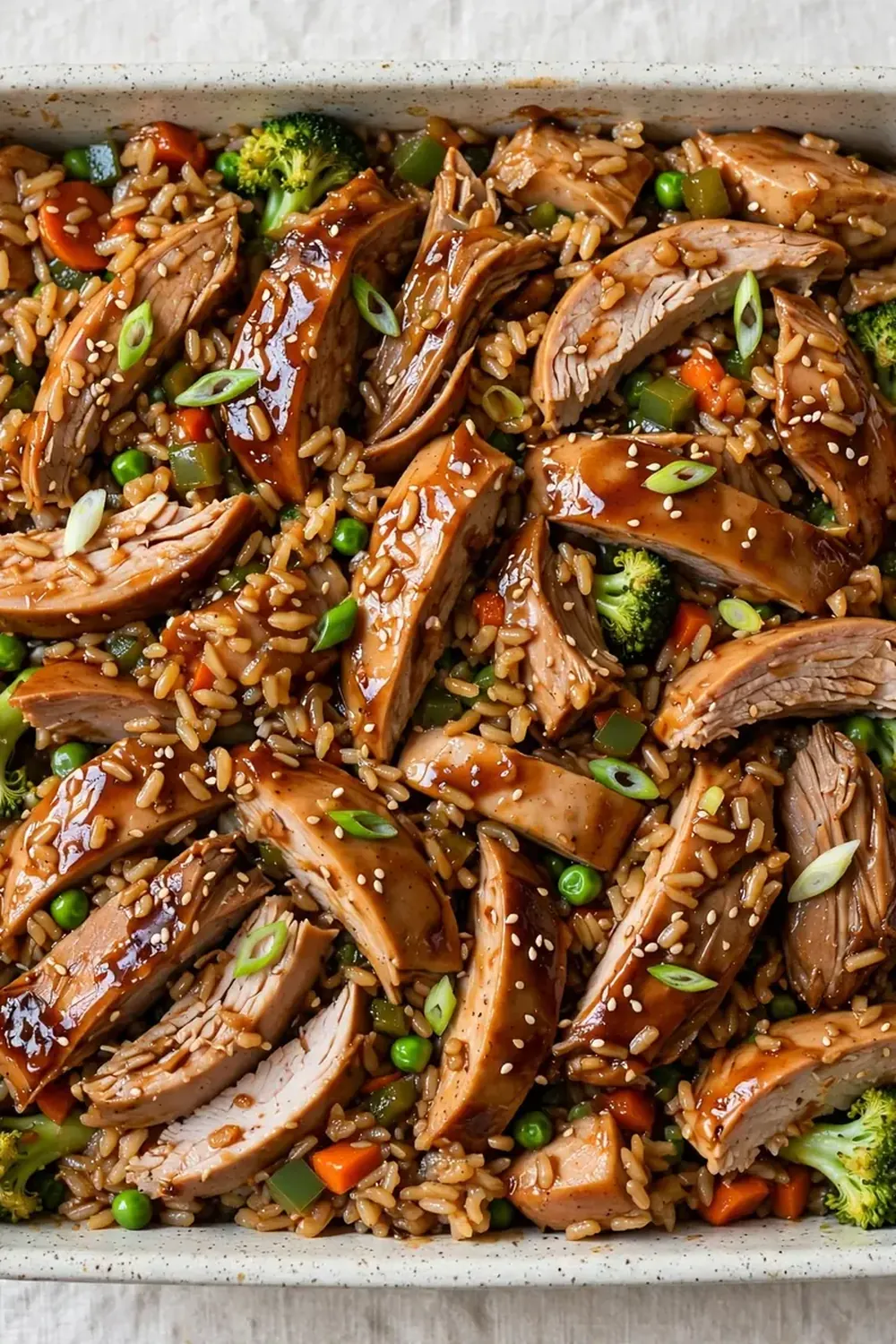 Quick Teriyaki Turkey and Rice Casserole