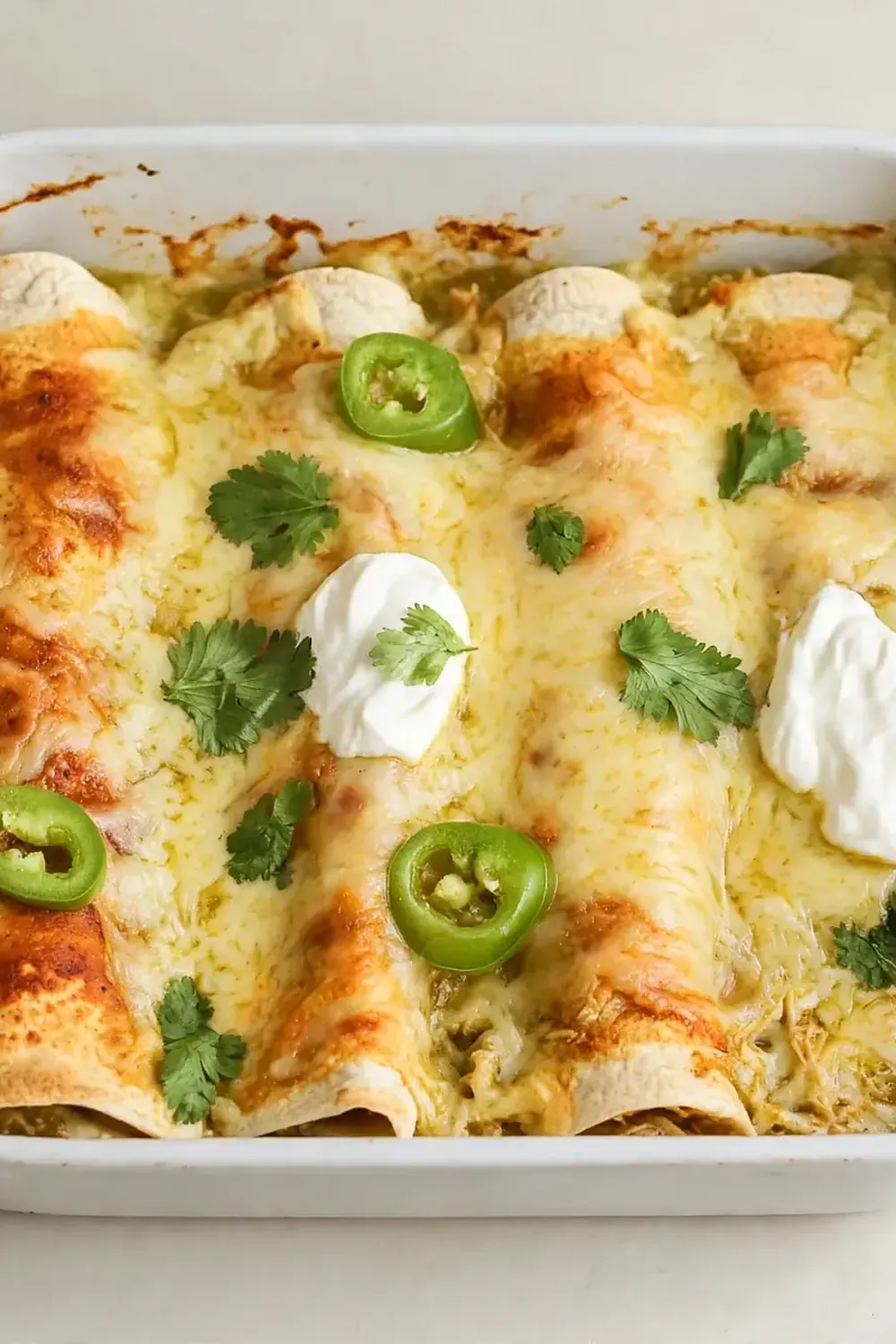 Chicken Enchiladas Suizas Bake