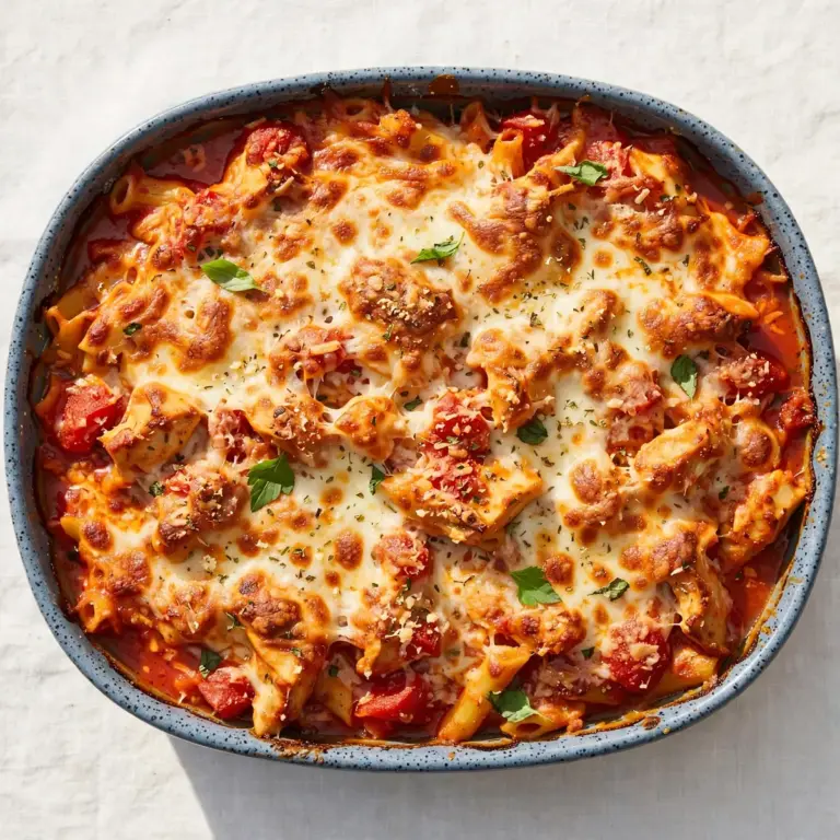 Budgetfreundlicher Hähnchen-Parmesan-Auflauf für Meal Prep