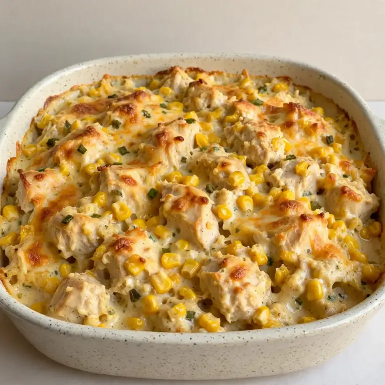 Budgetfreundlicher Hähnchen-Sweet-Corn-Auflauf für die Meal Prep