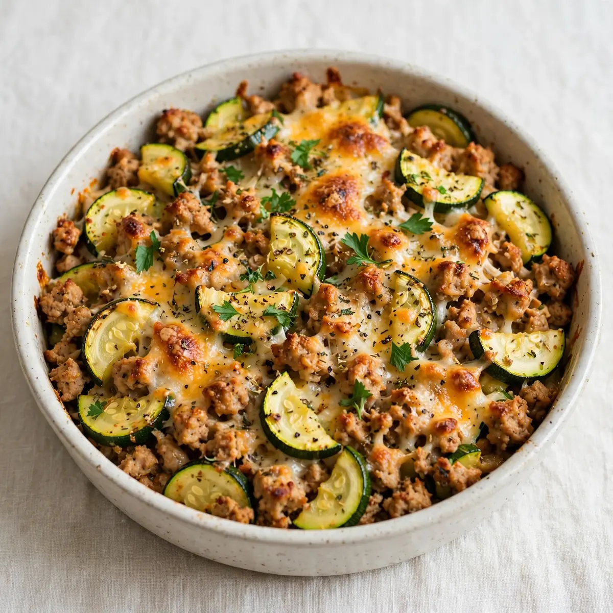 Budgetfreundlicher Zucchini-Hackfleisch-Auflauf für die Meal-Prep Woche