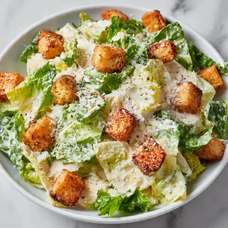 Cremiger Caesar Salad – das perfekte Rezept