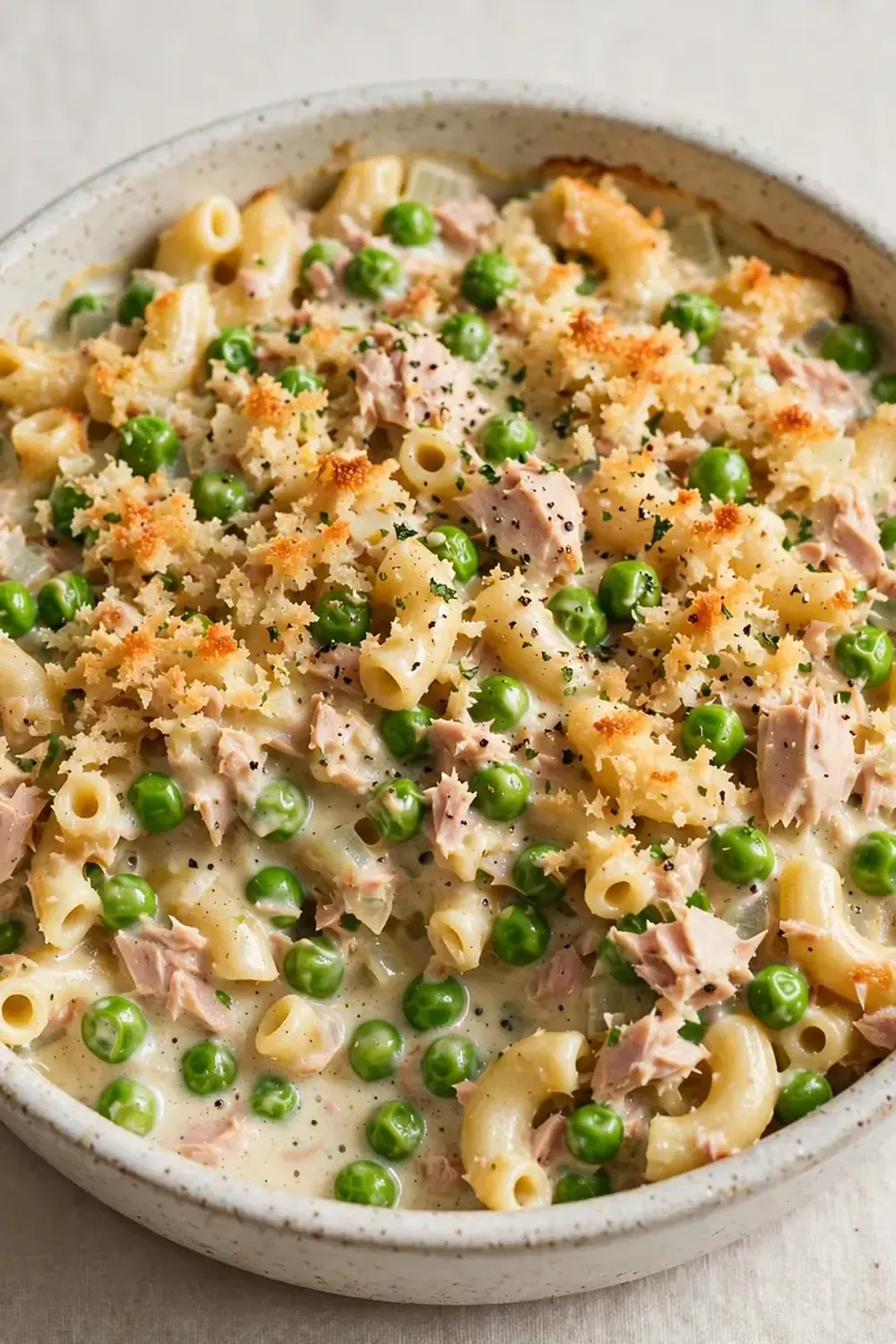 Creamy Tuna and Pea Casserole