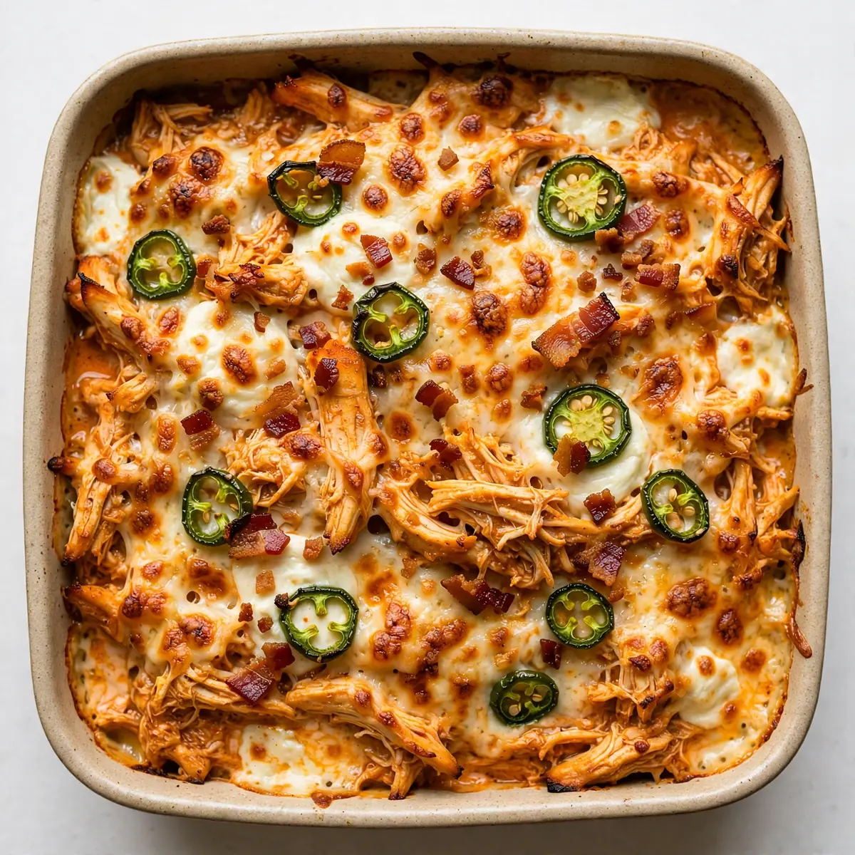 Cremiges Buffalo Chicken Jalapeño Popper Casserole Meal Prep für 5€
