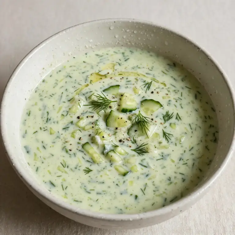 Erfrischende Joghurt-Gurken-Suppe