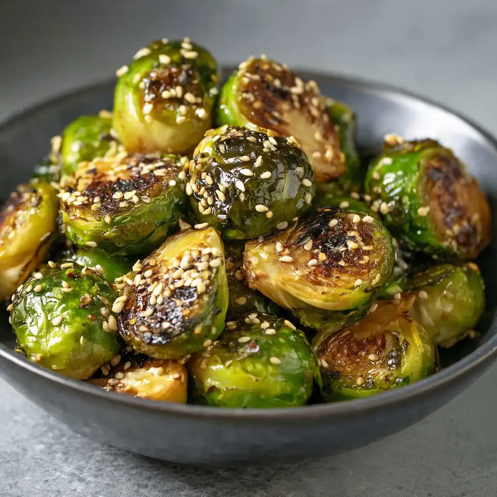 Gebratener Rosenkohl mit Sesam