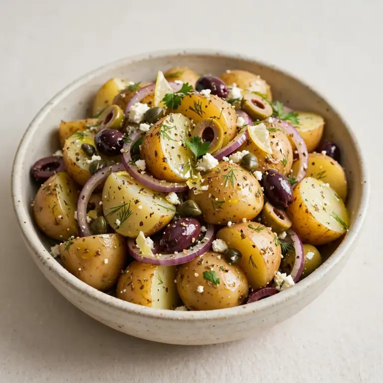 Griechischer Kartoffelsalat – so einfach & lecker