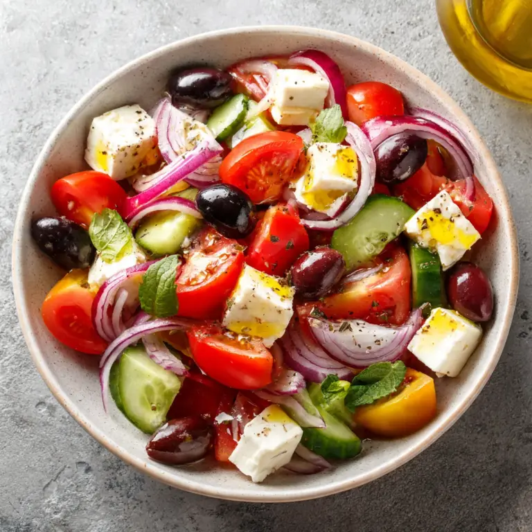 Griechischer Salat – einfaches & klassisches Rezept