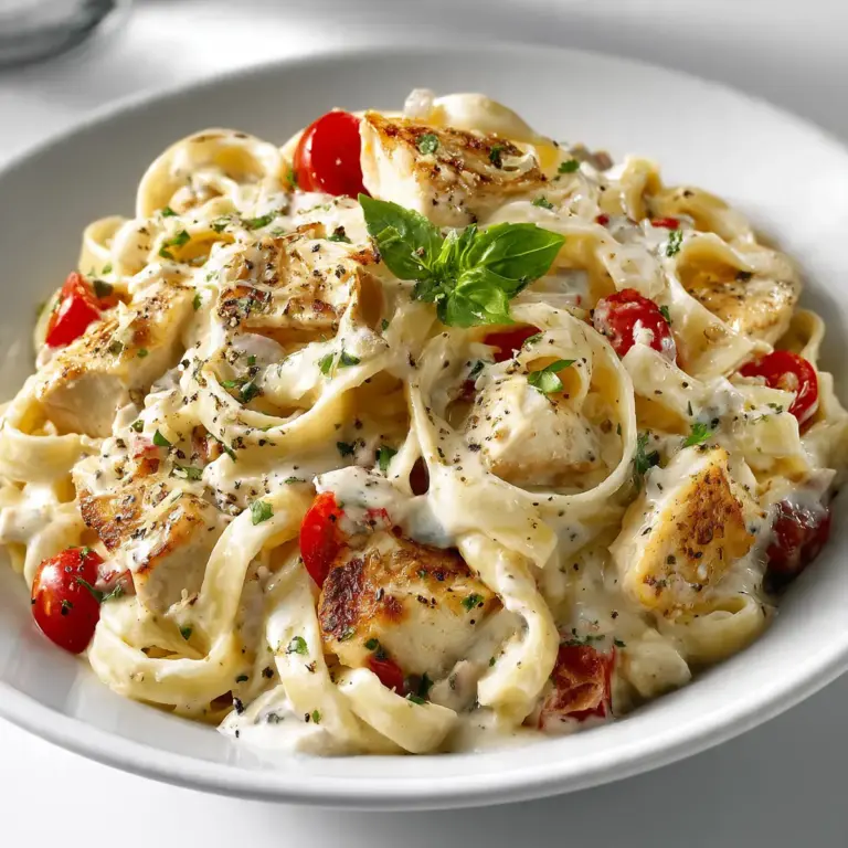 Herzhaftes Chicken Alfredo