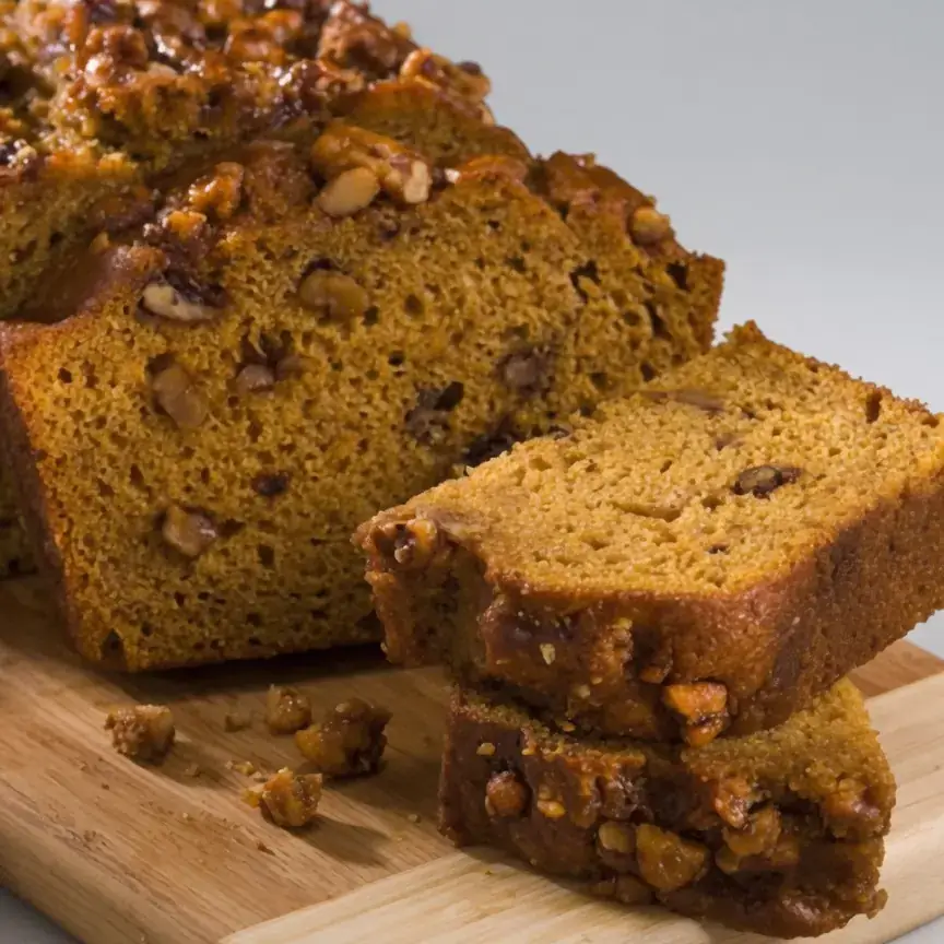 Kürbis-Brot mit Walnüssen