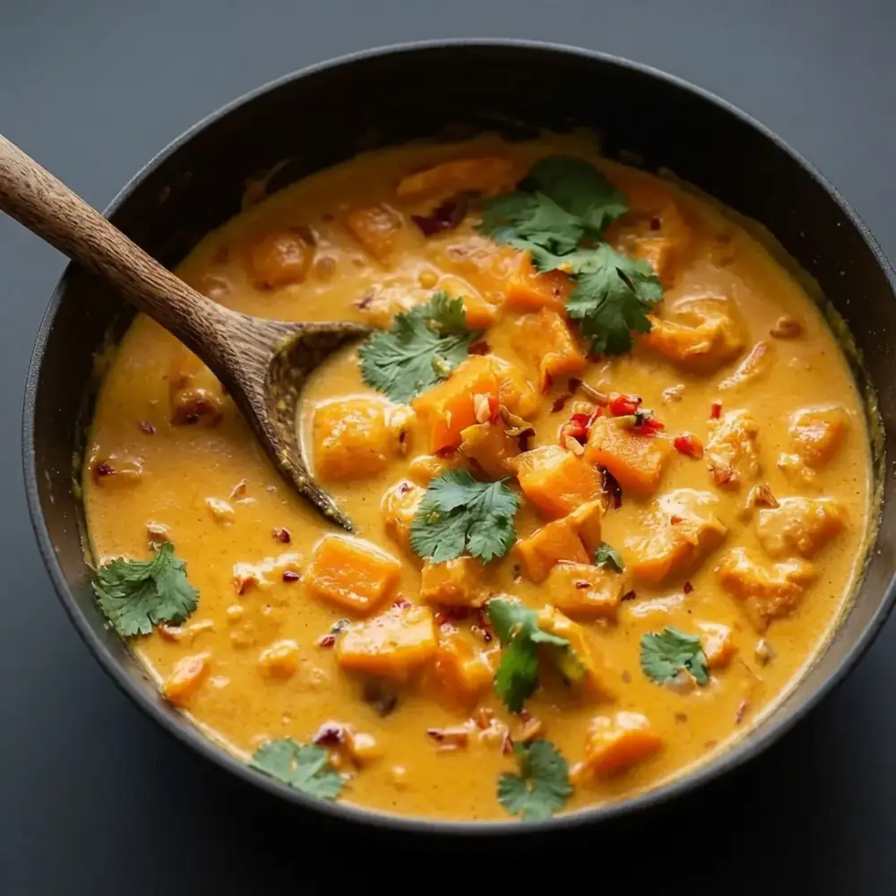 Kürbis-Curry mit Kokosmilch