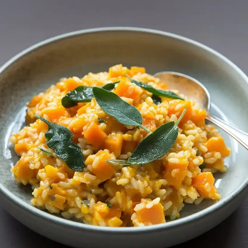 Kürbisrisotto mit Salbei