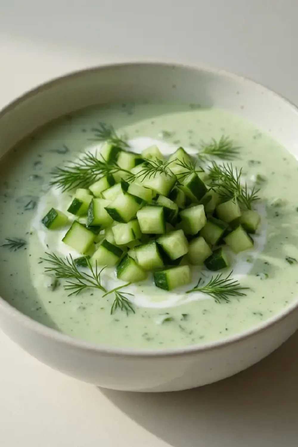 kalte gurkensuppe joghurt