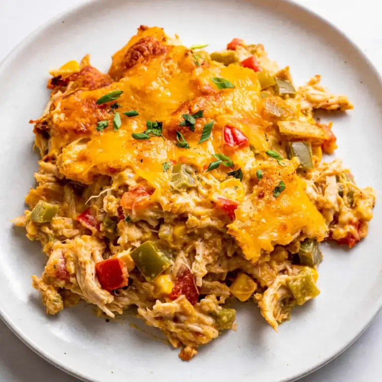 King Ranch Chicken Casserole Für Die Wochen-Mahlzeit