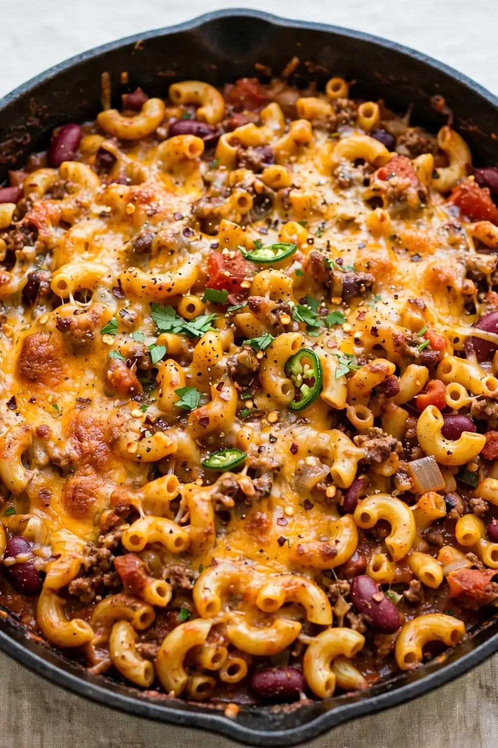 One-Pan Chili Mac Bake