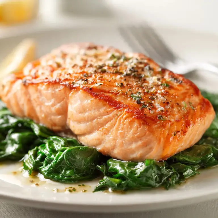 Perfekter Lachs mit Spinat