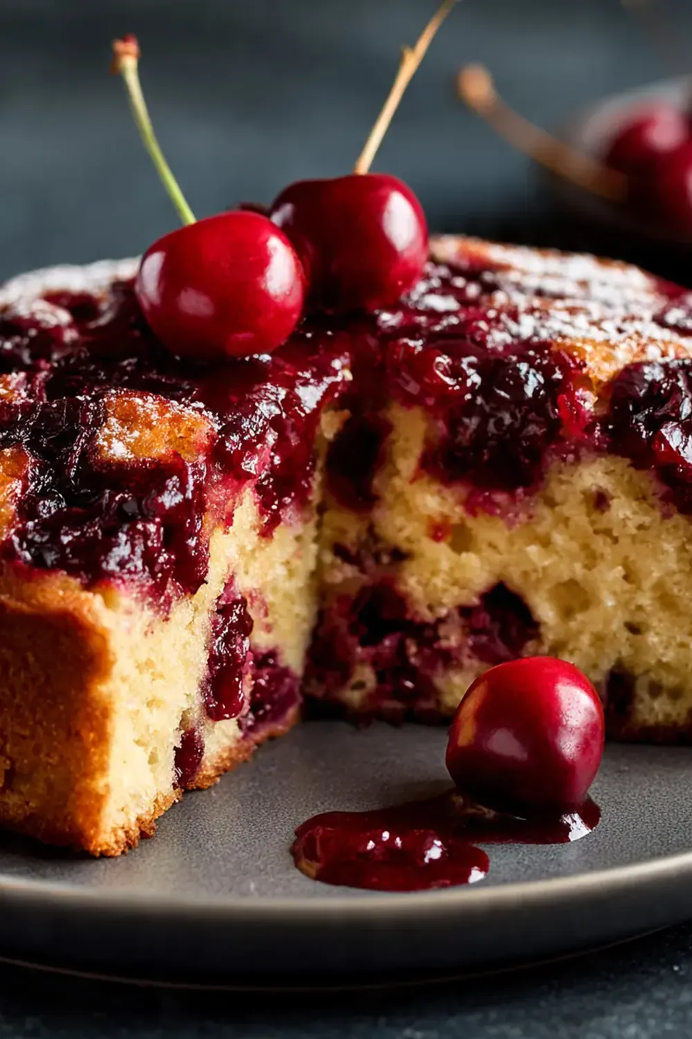 Quick Cherry Cake Recipe
