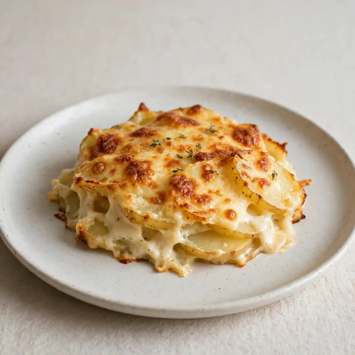 Selbstgemachtes Kartoffelgratin