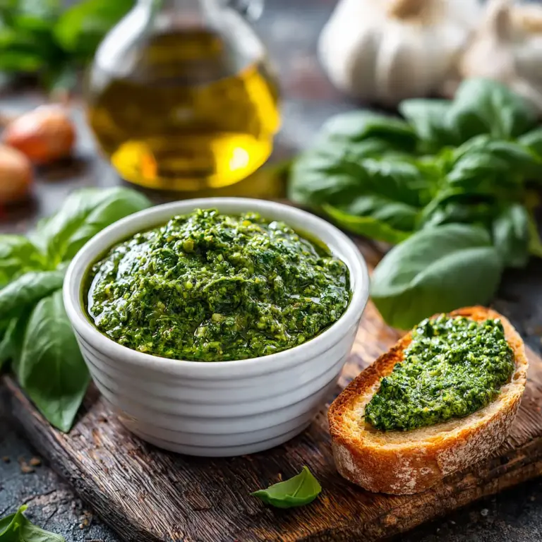 Traditionelles Basilikum-Pesto – selbst gemacht