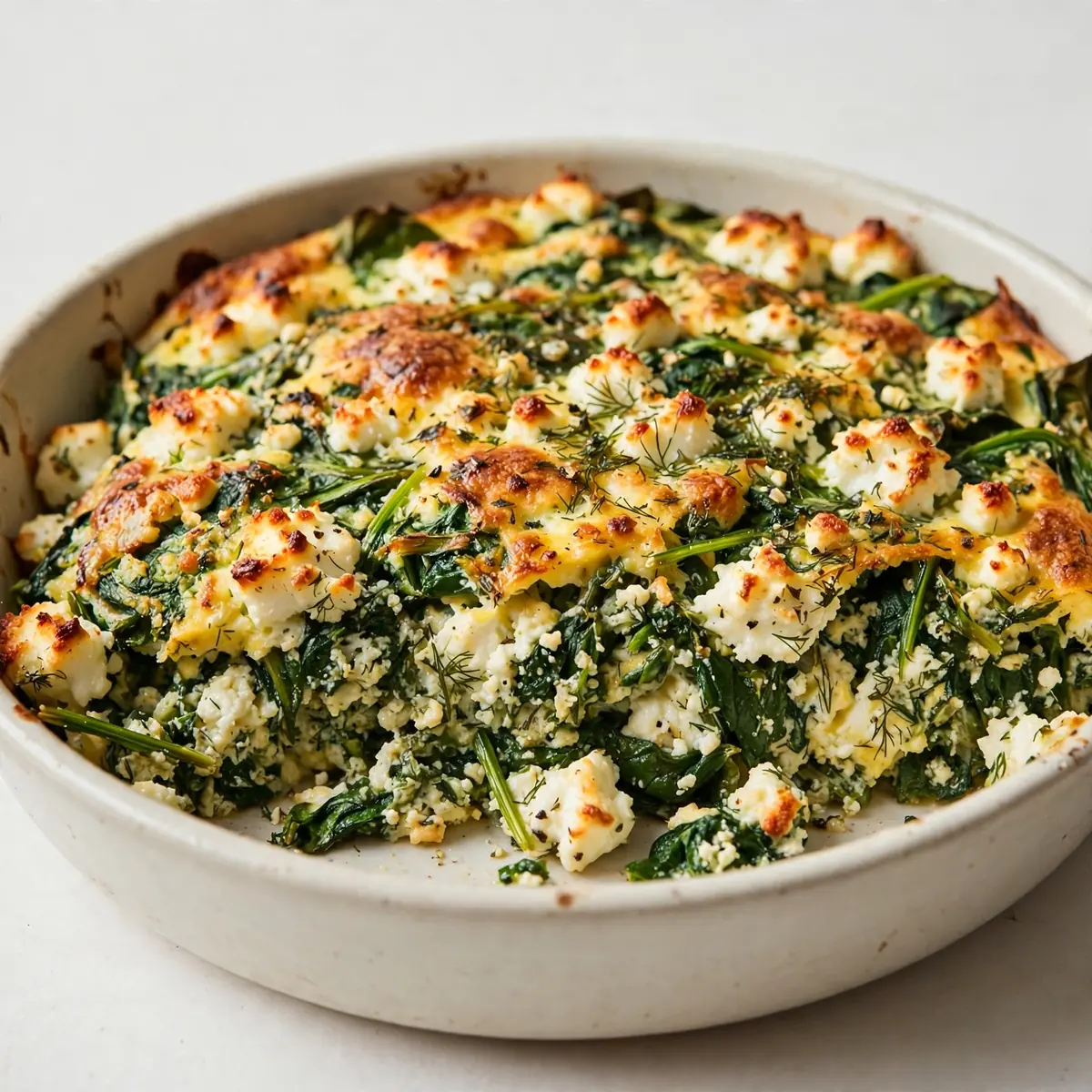 Blitzschneller Spinat-Feta Auflauf für Abends