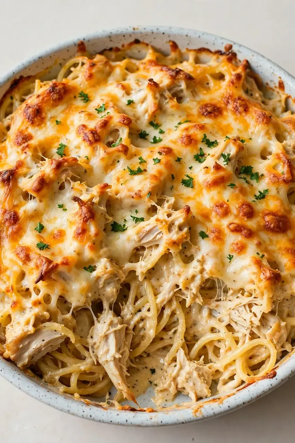 cheesy chicken spaghetti casserole