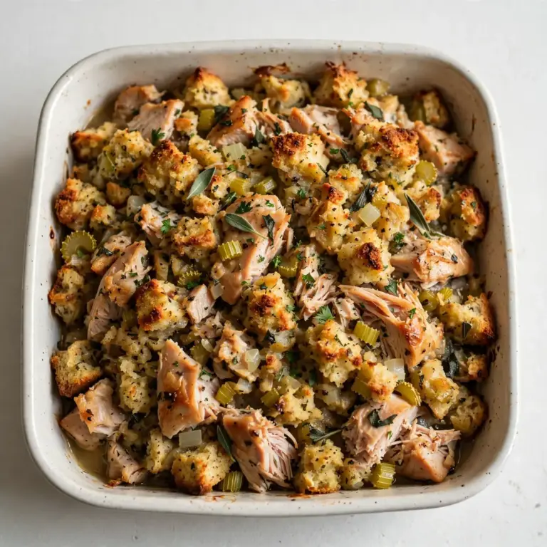 Herzhafter Turkey-and-Stuffing-Bake Für Schnelle Abende
