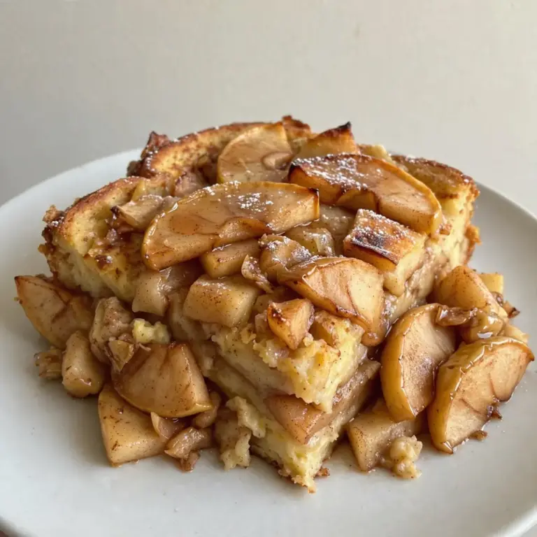 Schnelles Apple Cinnamon French Toast Bake Abendessen