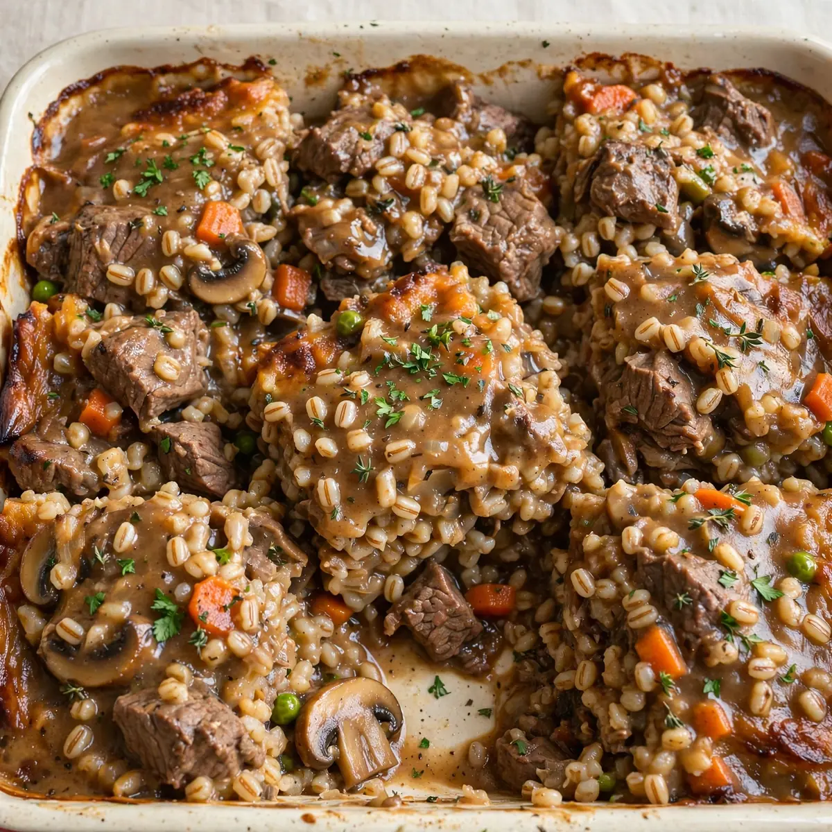 Schnelles Beef and Barley Casserole Für Werktage