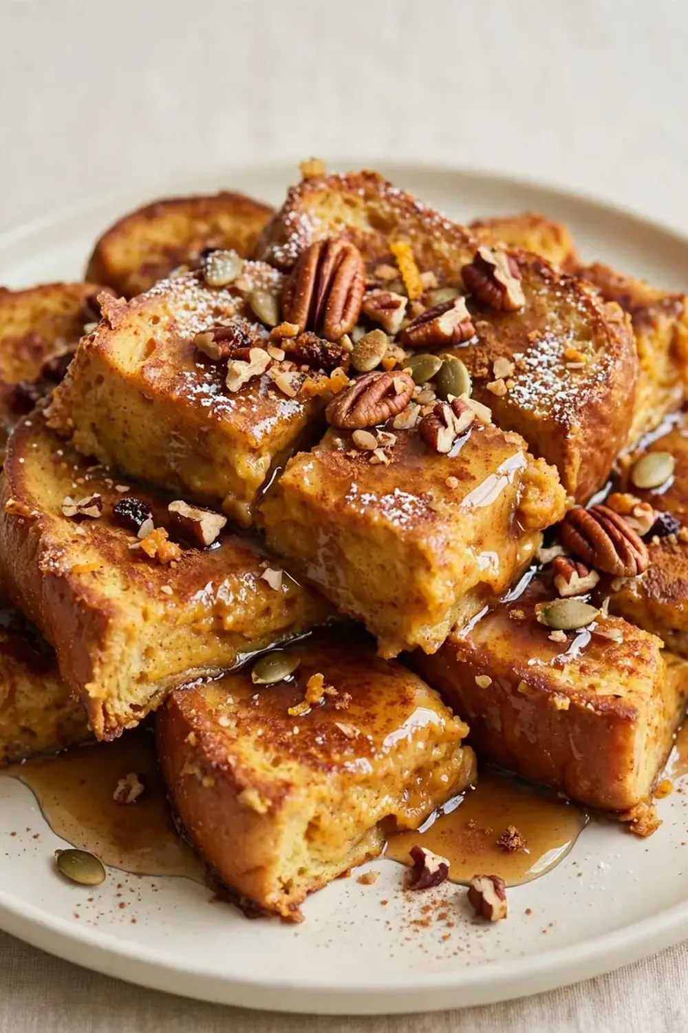 pumpkin spice overnight french toast